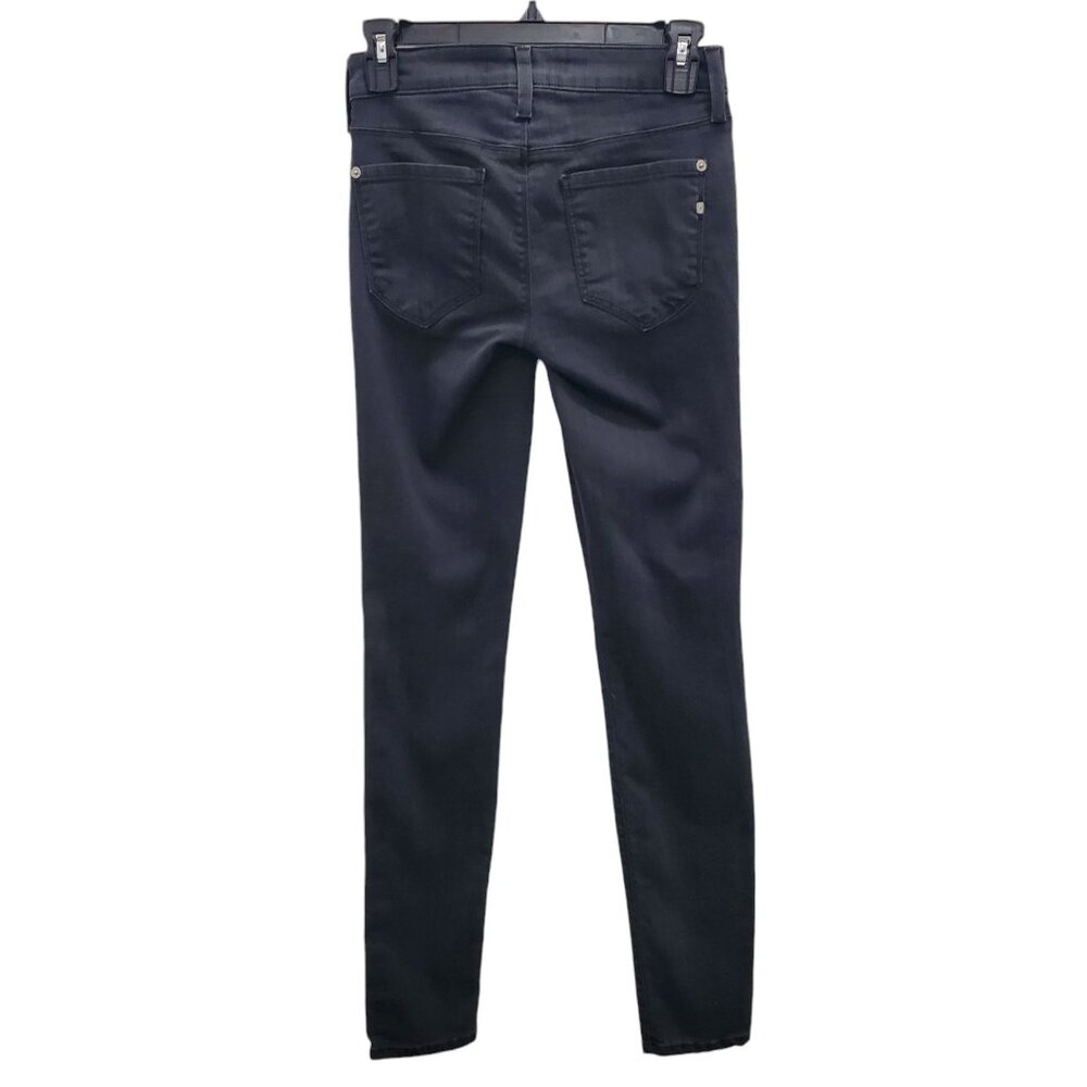 Genetic‎ Denim Heroine Stem Mid-Rise Skinny Women's Black Stretch Jeans USA 24 - Picture 11 of 12